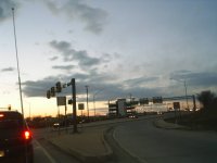 Sun Set and Cars